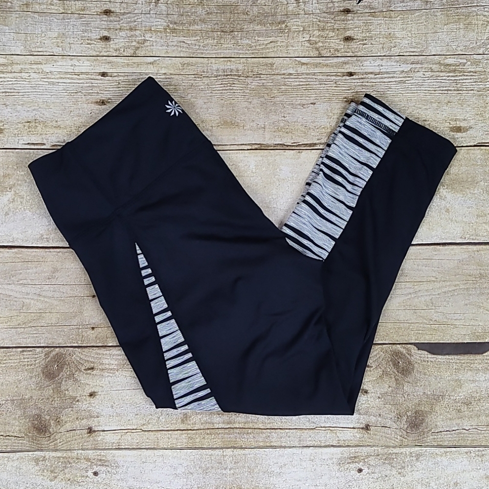 Athleta Capri Leggings With Side Stripes, Tall